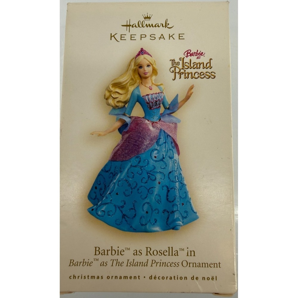 Hallmark Keepsake Barbie as Rosella Island Princess Ornament 2007 Mattel HTF